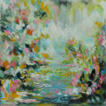 SPRING IS IN THE AIR 90x90cms SOLD