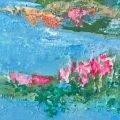Detail from under pink skies