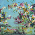 MIDSUMMER MADNESS Acrylic on canvas 90x90cms